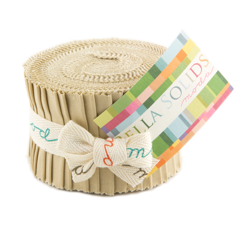 Tan Bella Solids - Junior Jelly Roll