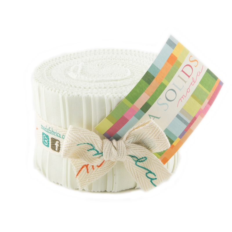 Porcelain Bella Solids - Junior Jelly Roll