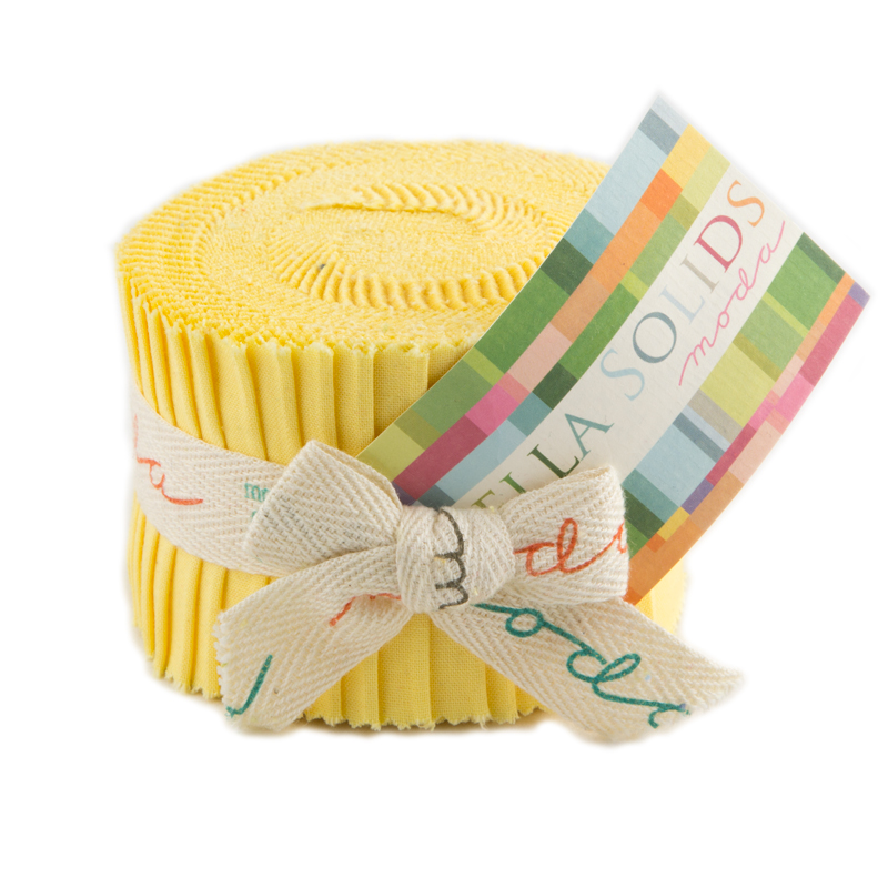 1930s Yellow Bella Solids - Junior Jelly Roll