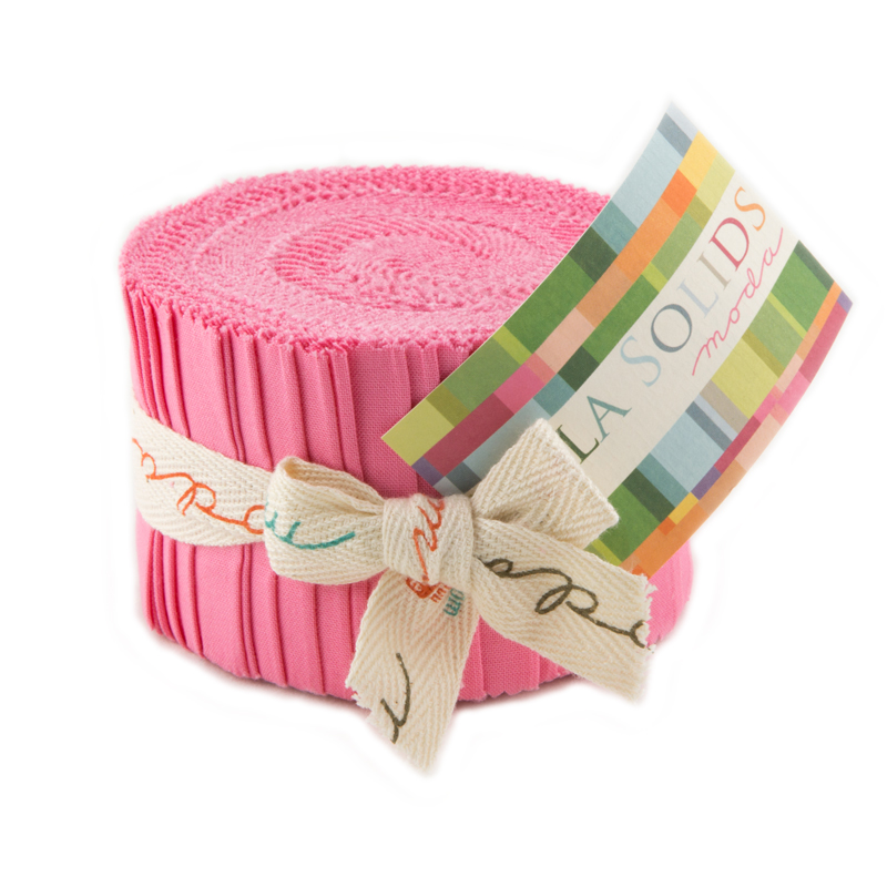 1930s Pink Bella Solids - Junior Jelly Roll