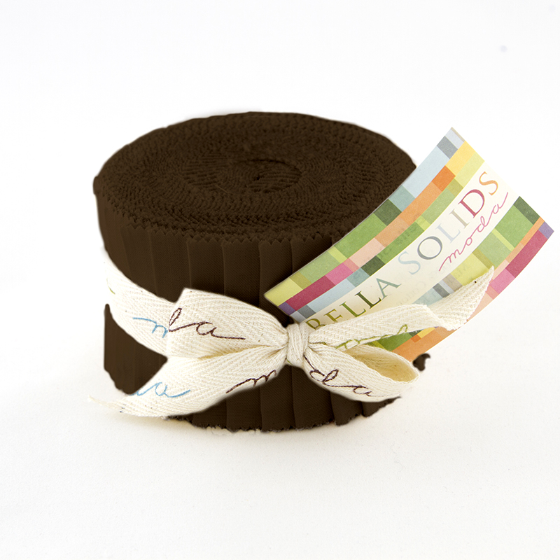 Brown Bella Solids - Junior Jelly Roll