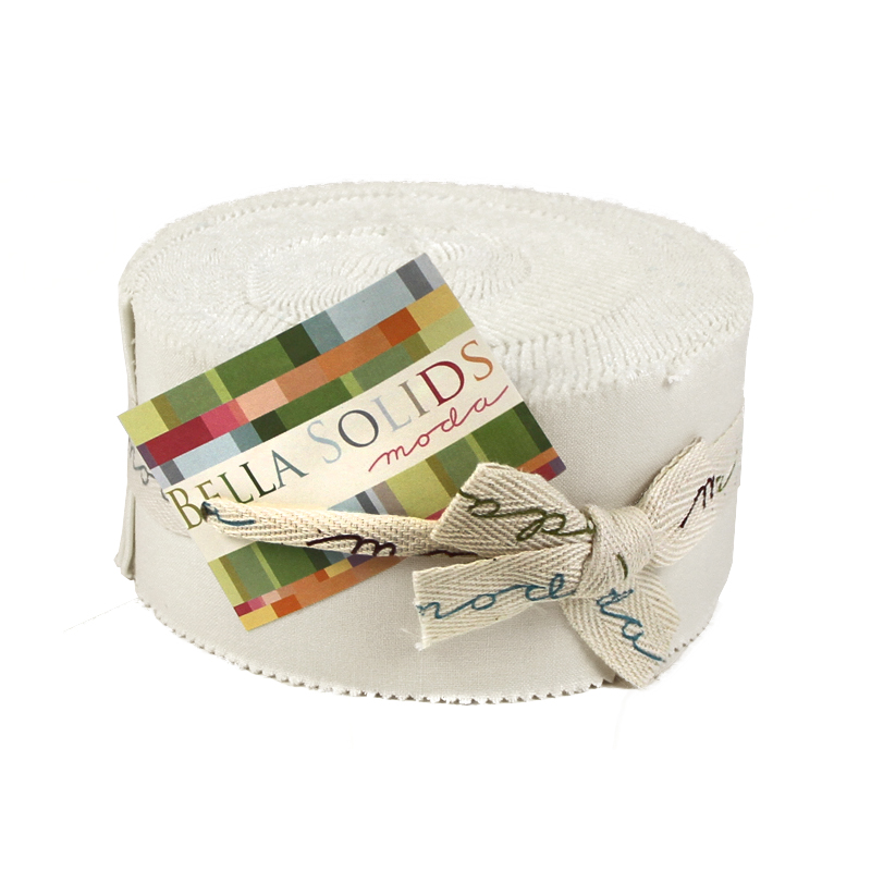 White Bella Solids - Jelly Roll