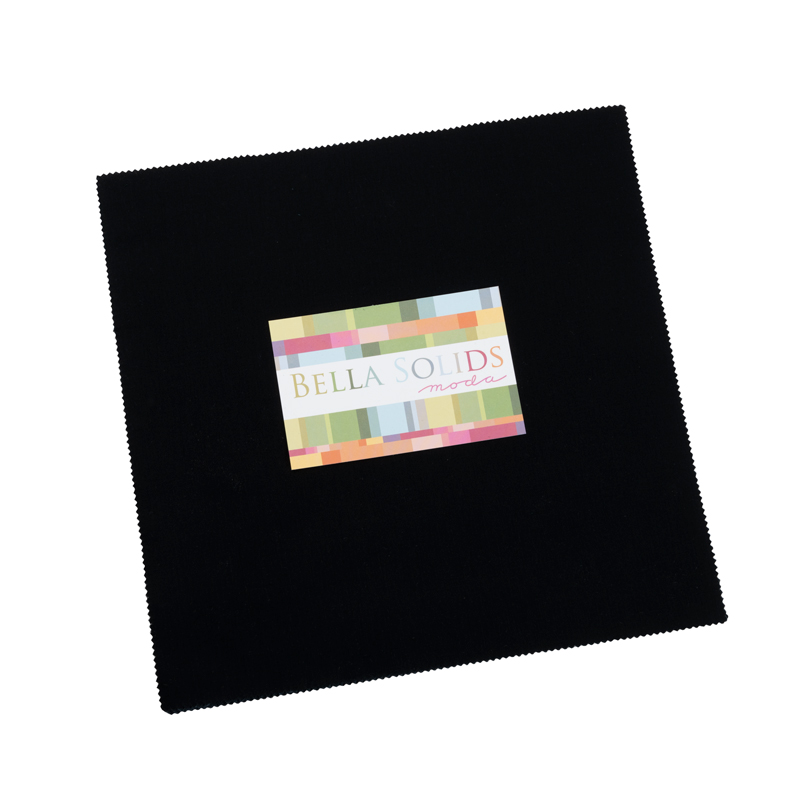 Bella Solids Black - Layer Cake