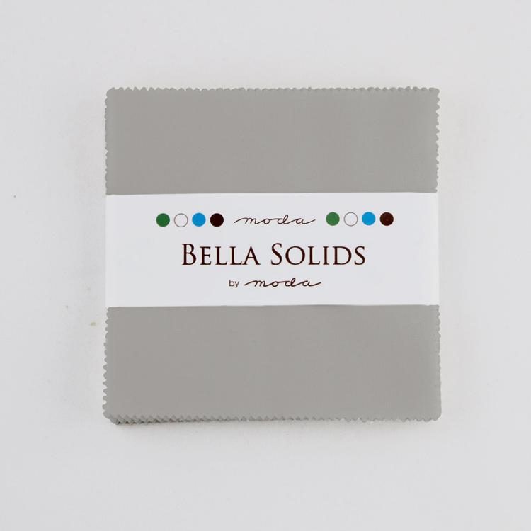 Silver Bella Solids - Charm Pack