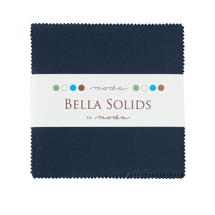 Navy Bella Solids - Charm Pack