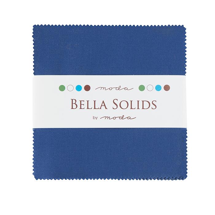 Bella Solids Blue - Charm Pack