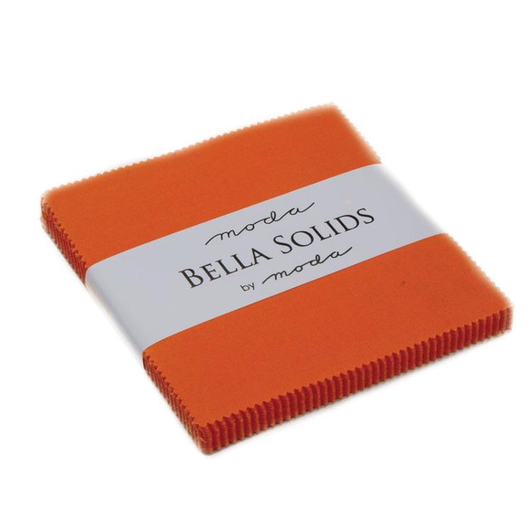 Orange Bella Solids - Charm Pack