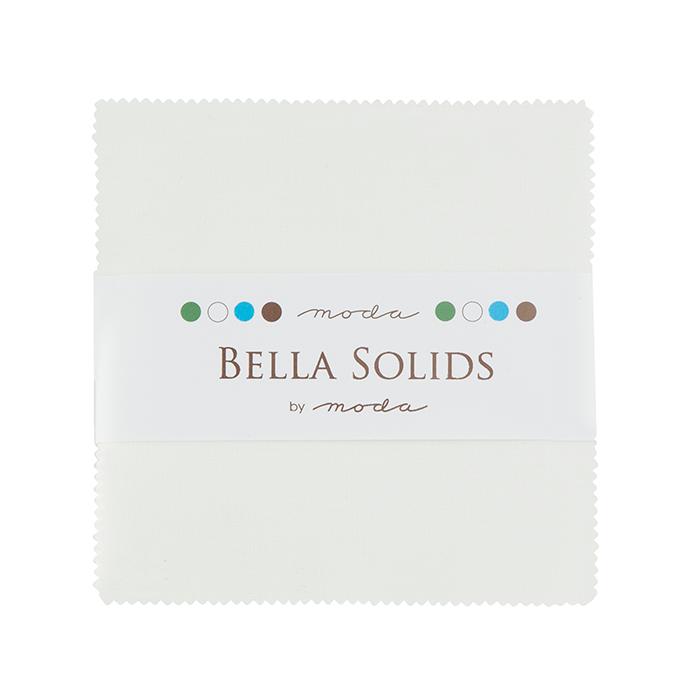 White Bella Solids - Charm Pack