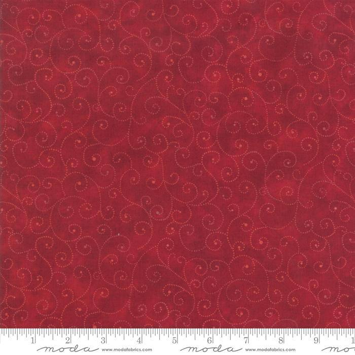 Marble Swirls Best Red - Quilt Fabric