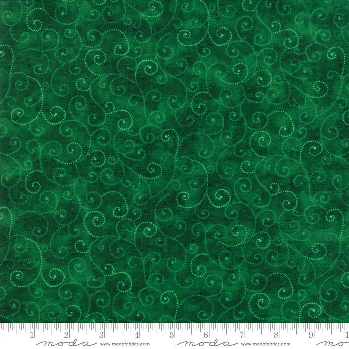 Marble Swirls Real Green - Quilt Fabric