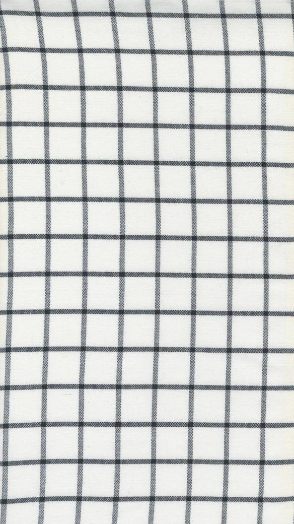 18" Easy Living Off White Black - Quilt Fabric