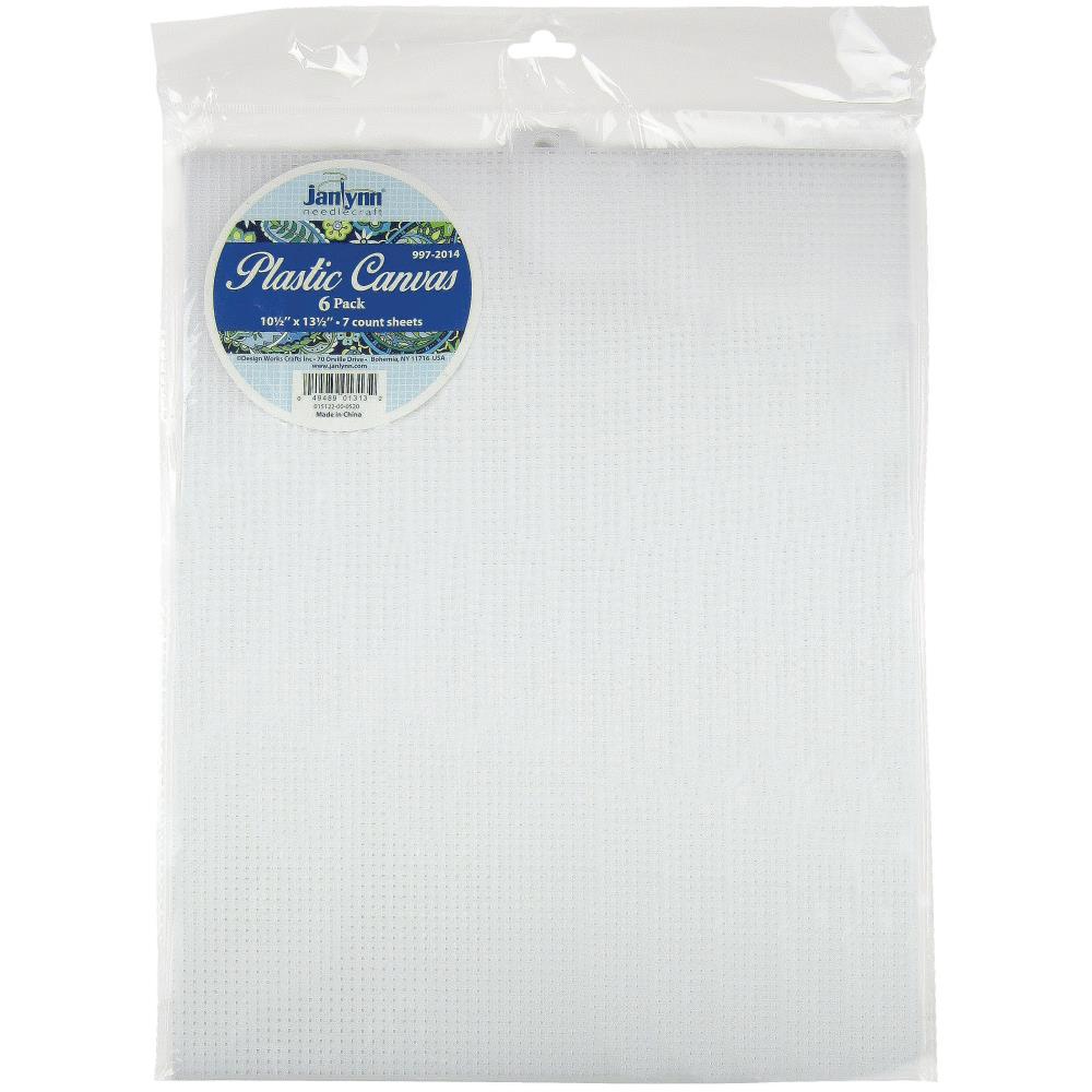 Clear Plastic Canvas 7 Count - 6 Sheets 10 1/2 x 13 1/2