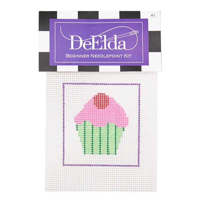 Cupcake Beginner Needlepoint Kit