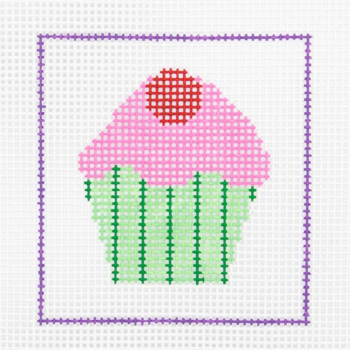 Cupcake Beginner Needlepoint Kit