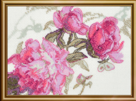 Peonies. Whisper - Cross Stitch Kit