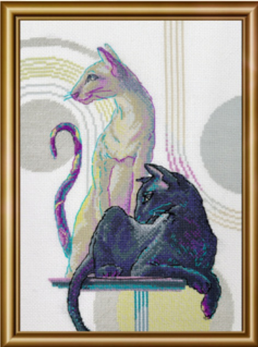 Mystical Cats - Cross Stitch Kit