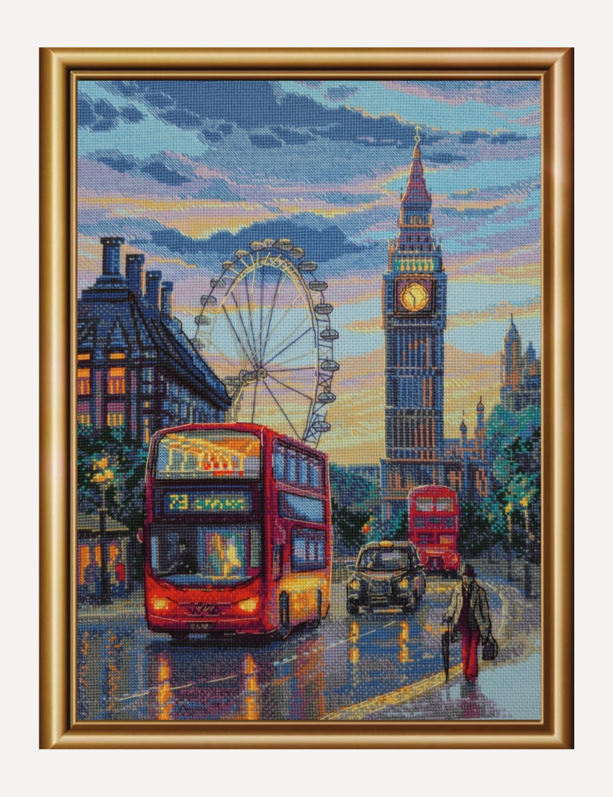 Rainy London - Cross Stitch Kit