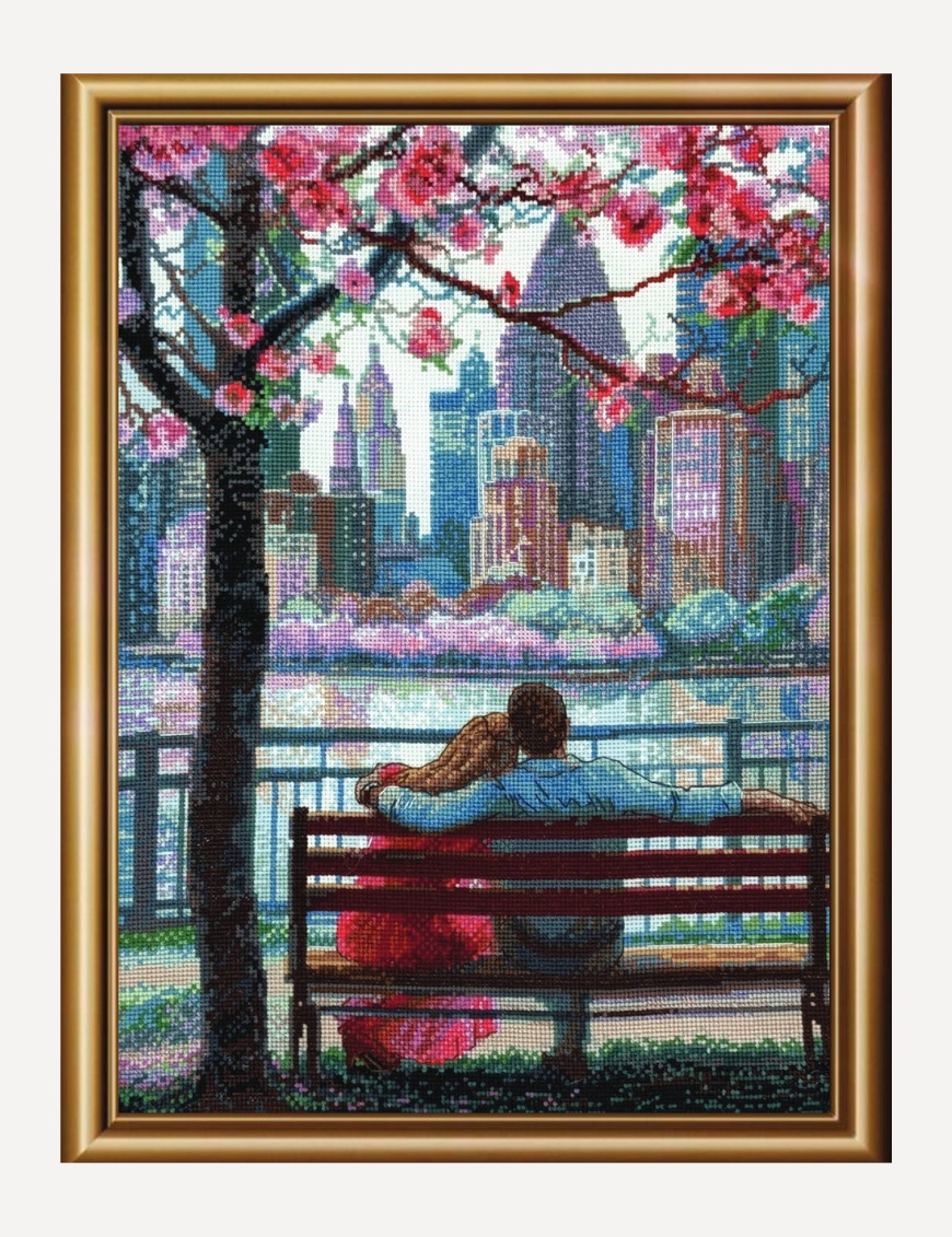 Blooming New York - Cross Stitch Kit