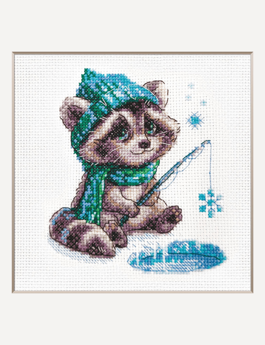 Curious Raccoon - Cross Stitch Kit