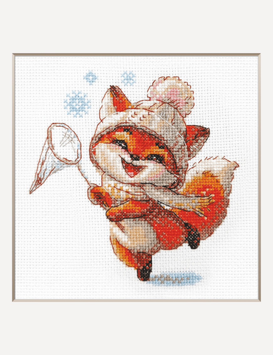 Playful Fox - Cross Stitch Kit