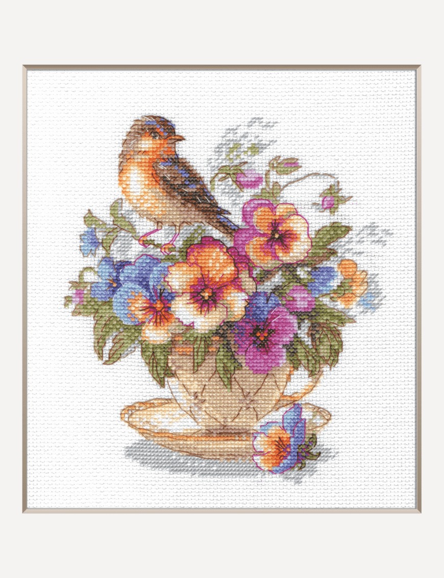 Tea Blossom - Cross Stitch Kit
