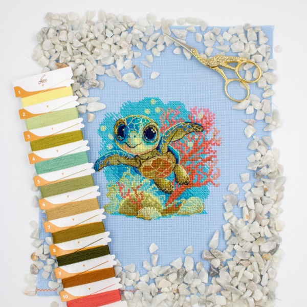 Baby Sea Turtle - Cross Stitch Kit