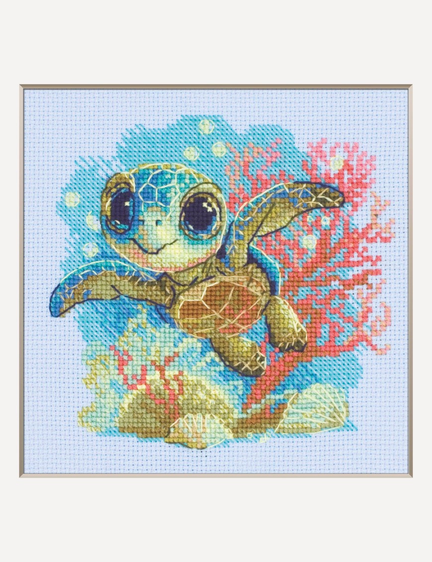 Baby Sea Turtle - Cross Stitch Kit