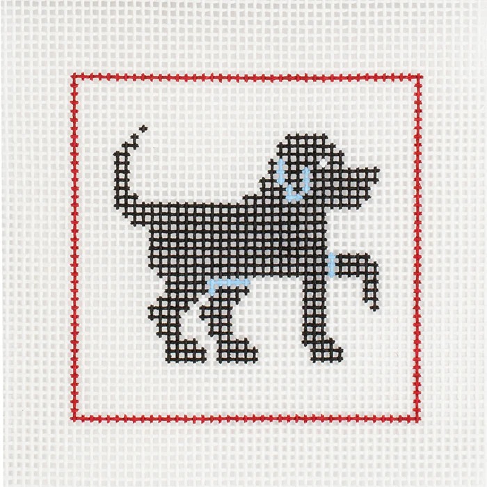 Black Lab Beginner Needlepoint Kit