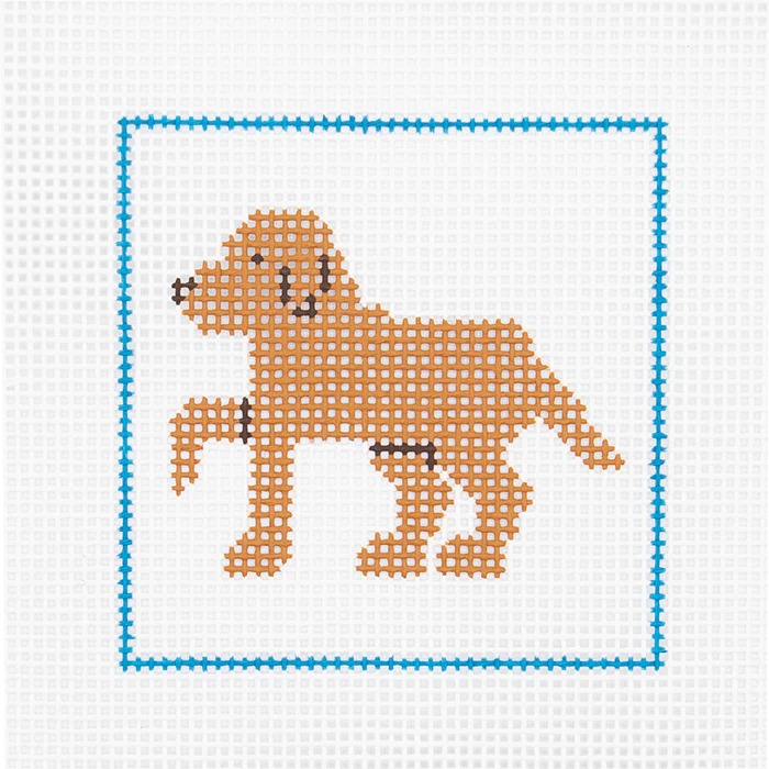 Golden/Yellow Lab Beginner Needlepoint Kit