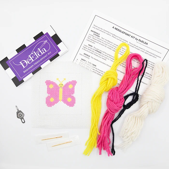 Butterfly Beginner Needlepoint Kit