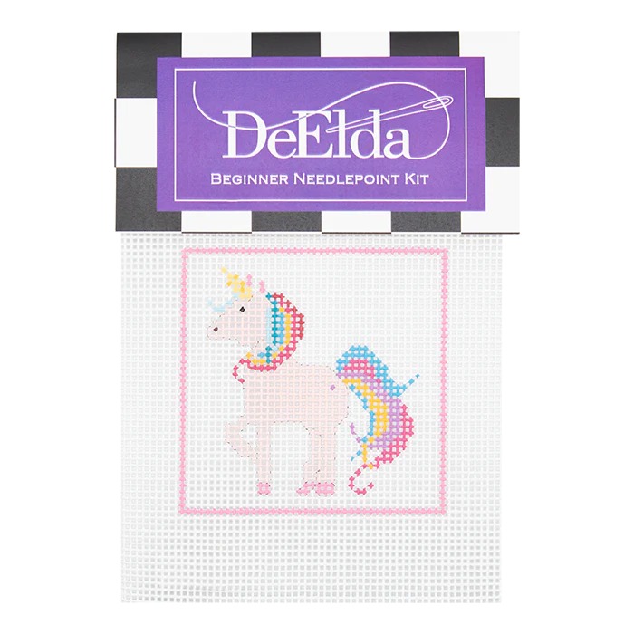 Unicorn Beginner Needlepoint Kit