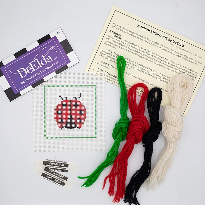 Ladybug Beginner Needlepoint Kit