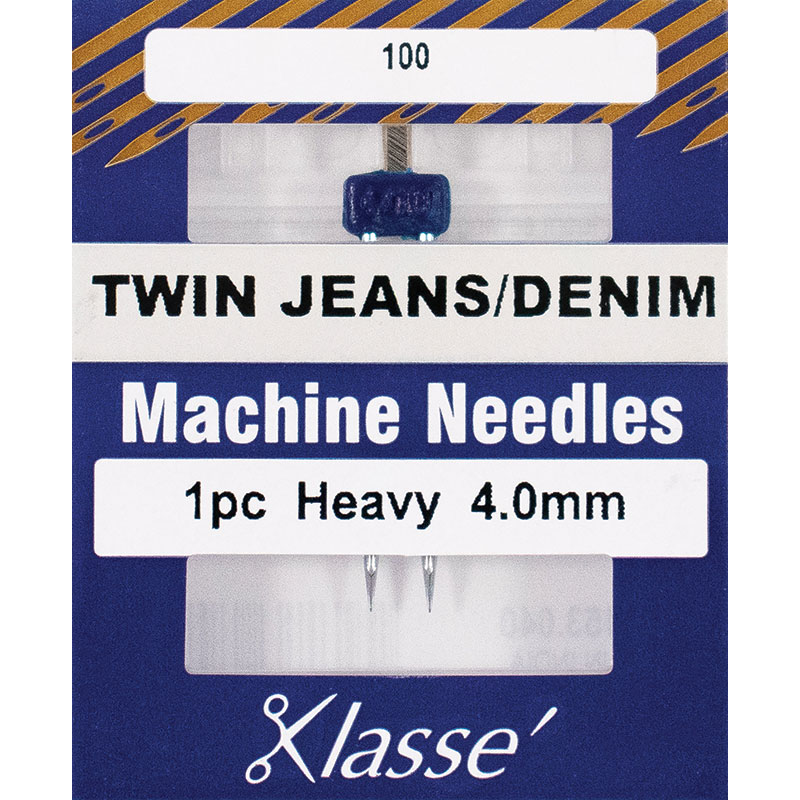 Twin Jean Needles 4.0mm, zoomed in. Select this picture to zoom back out.