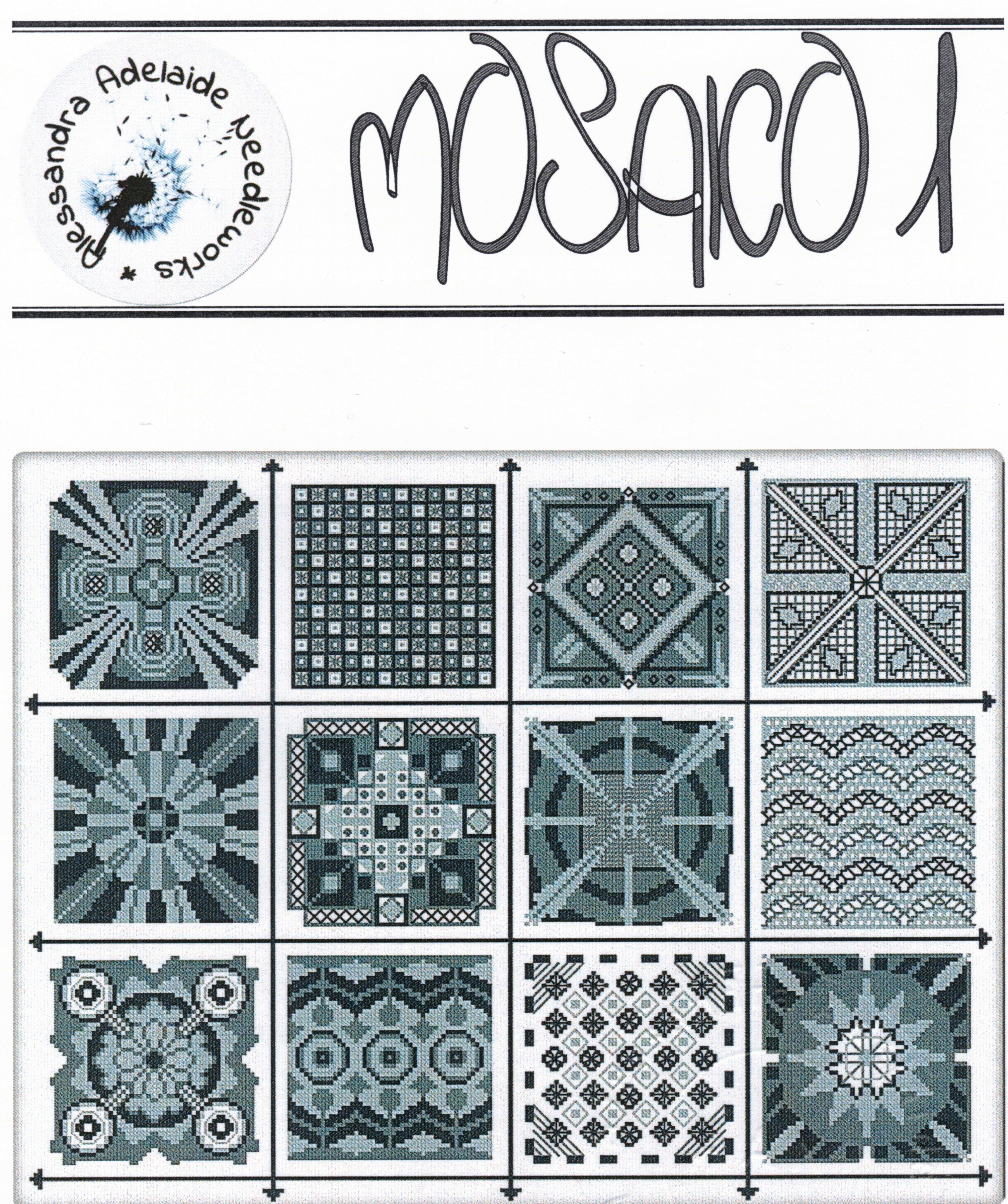 Mosaico  1 - Cross Stitch Pattern