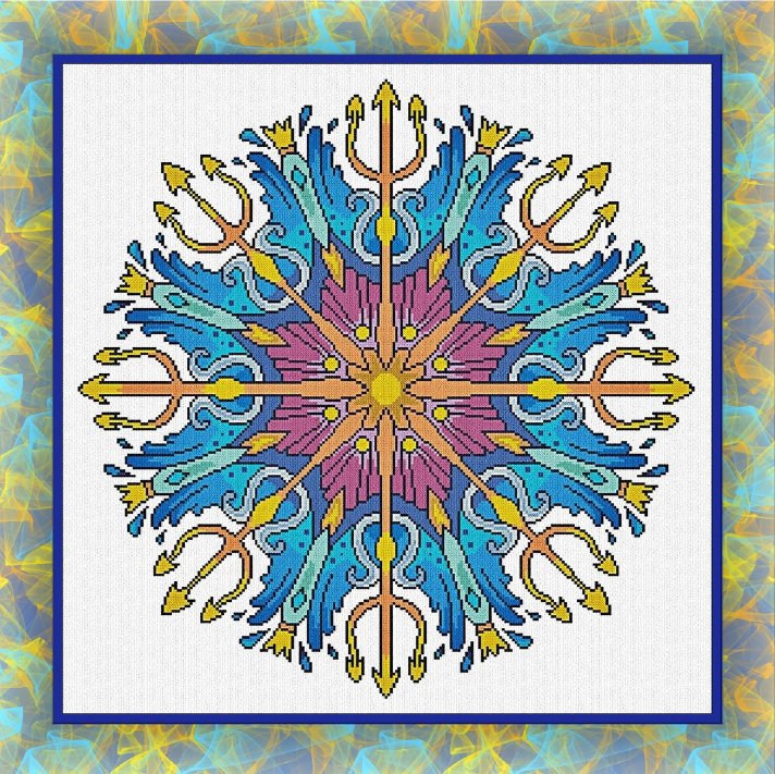 Poseidone - Cross Stitch Pattern