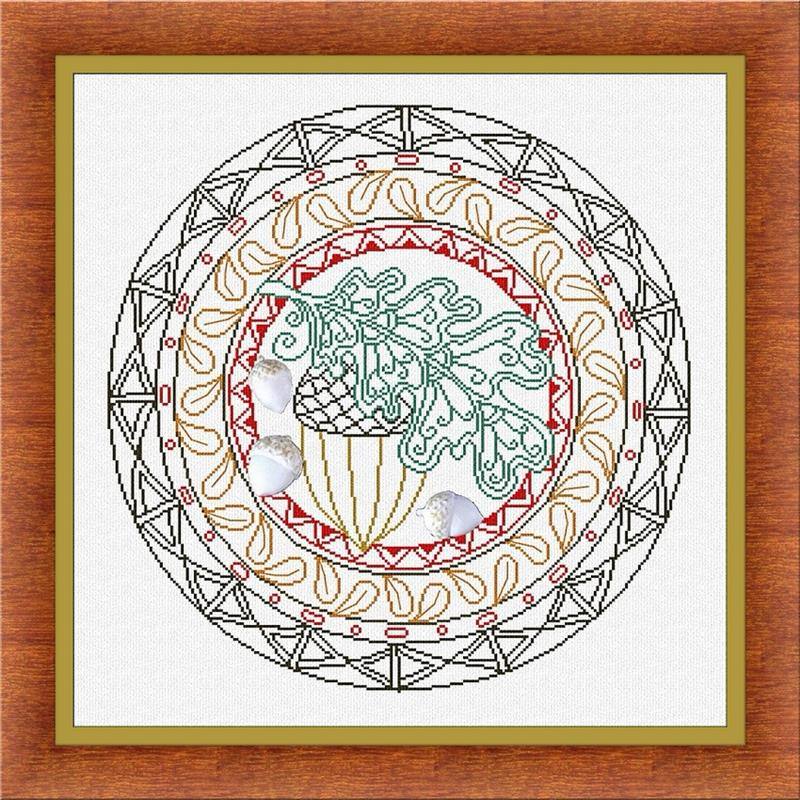 Autumn Mandala - Cross Stitch Pattern