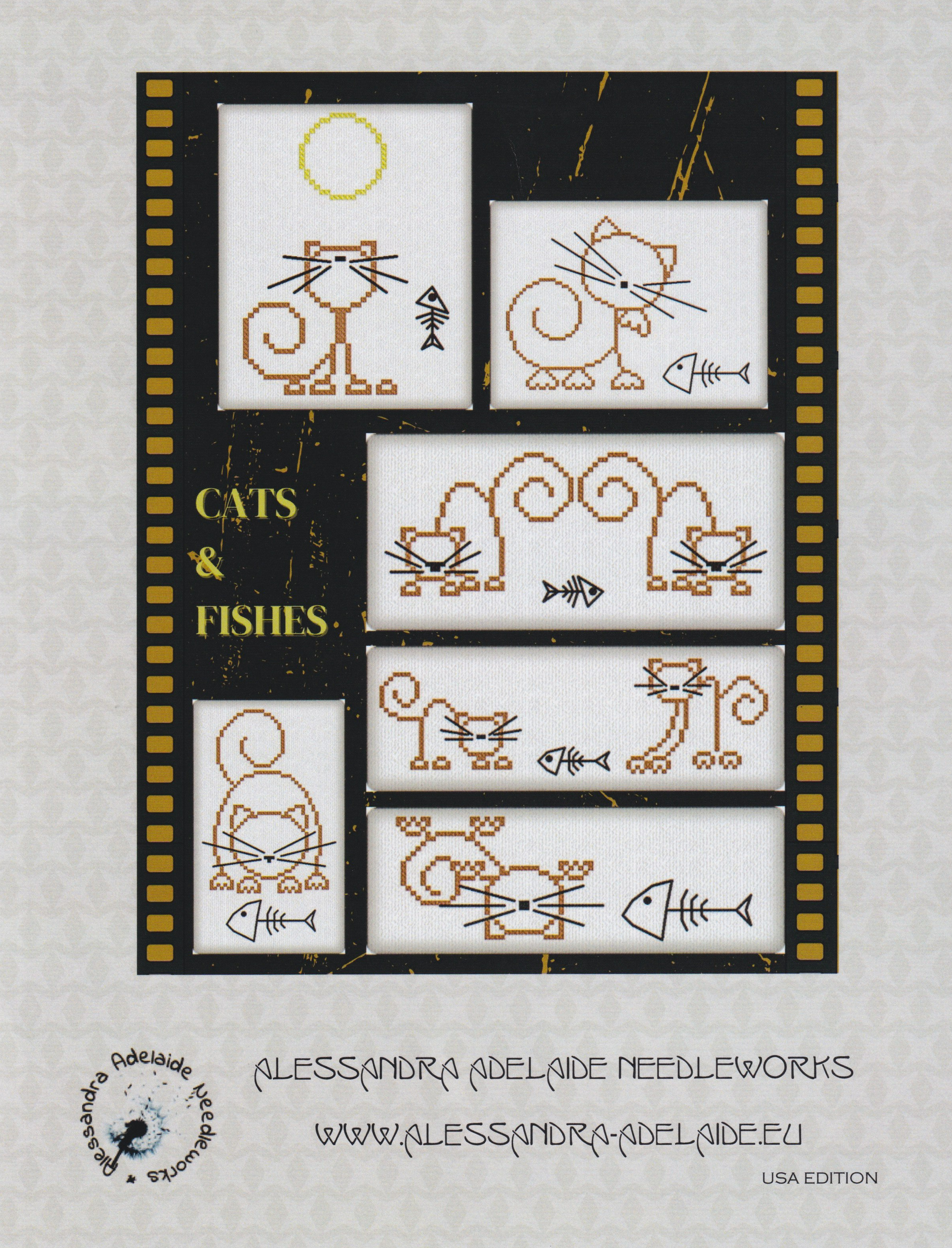 Cats & Fishes - Cross Stitch Pattern