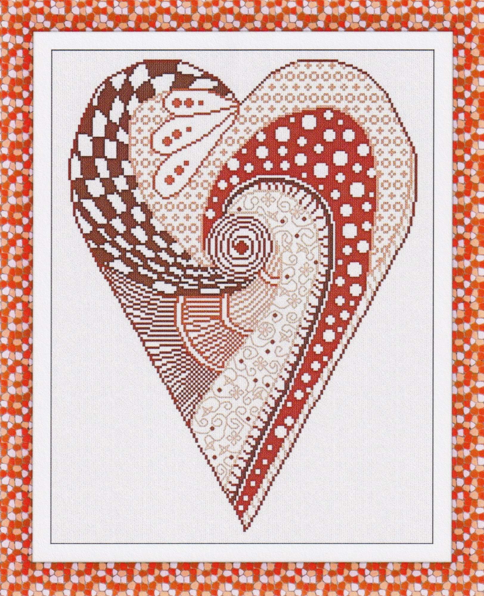 Doodle Heart - Cross Stitch Pattern