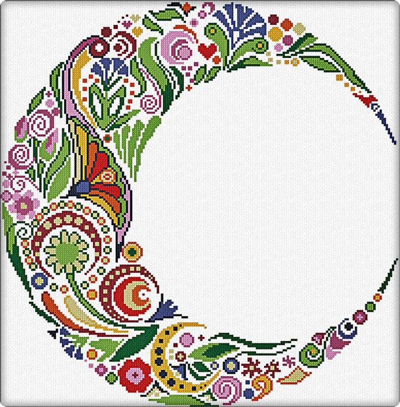 Spring Moon - Cross Stitch Pattern