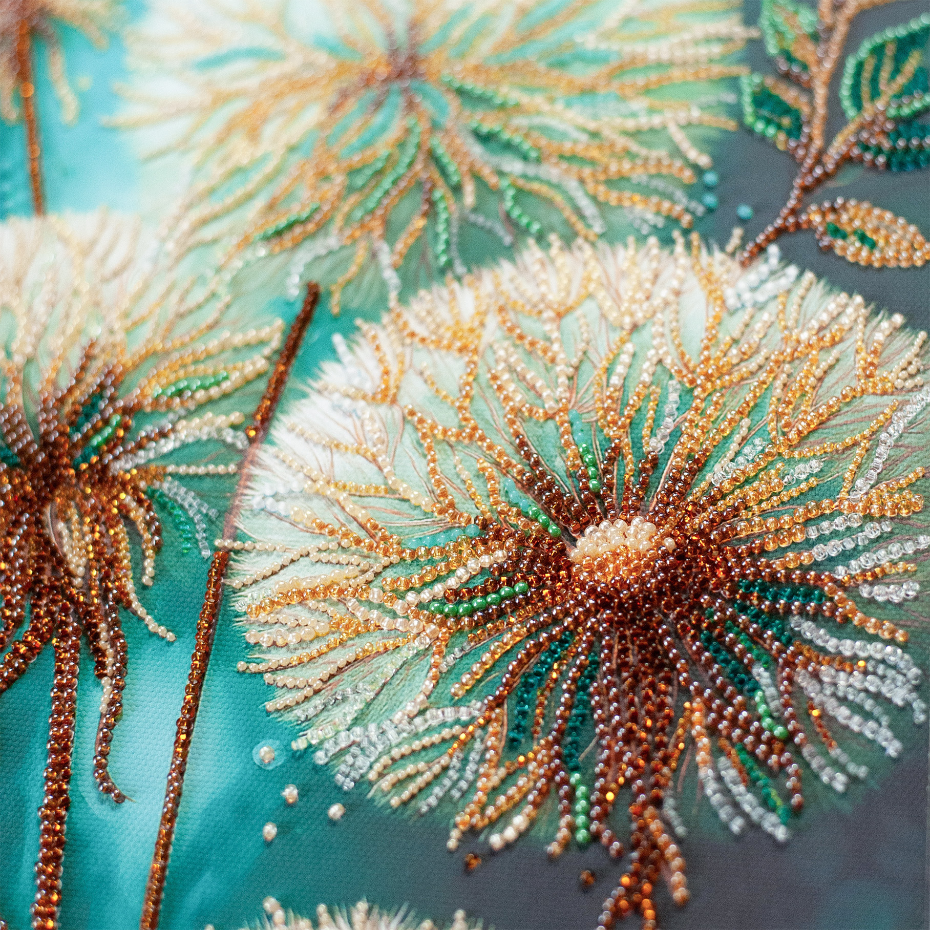 Dream of the Air - Bead Embroidery Kit, different perspective #1, zoomed in. Select this picture to zoom back out.