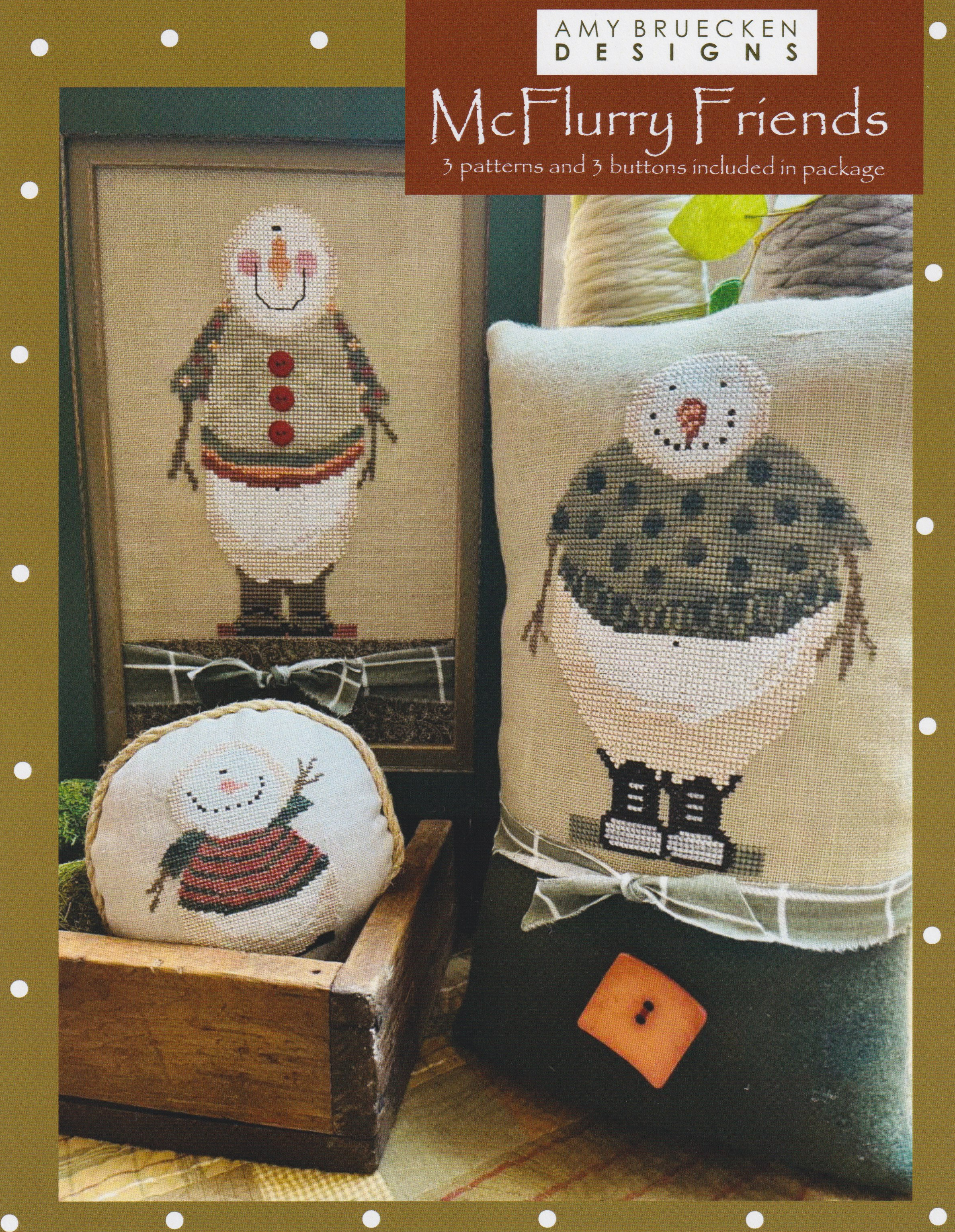 McFlurry Friends - Christmas Cross Stitch Pattern