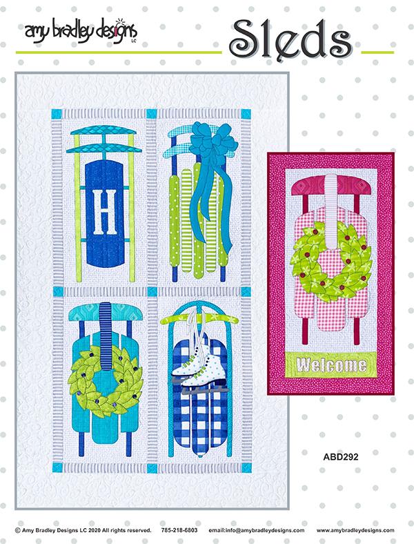 Sleds - Quilt Pattern, different perspective #1, zoomed in. Select this picture to zoom back out.