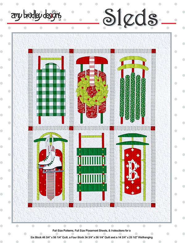 Sleds - Quilt Pattern, zoomed in. Select this picture to zoom back out.