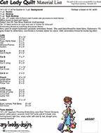 Cat Lady - Quilt Pattern