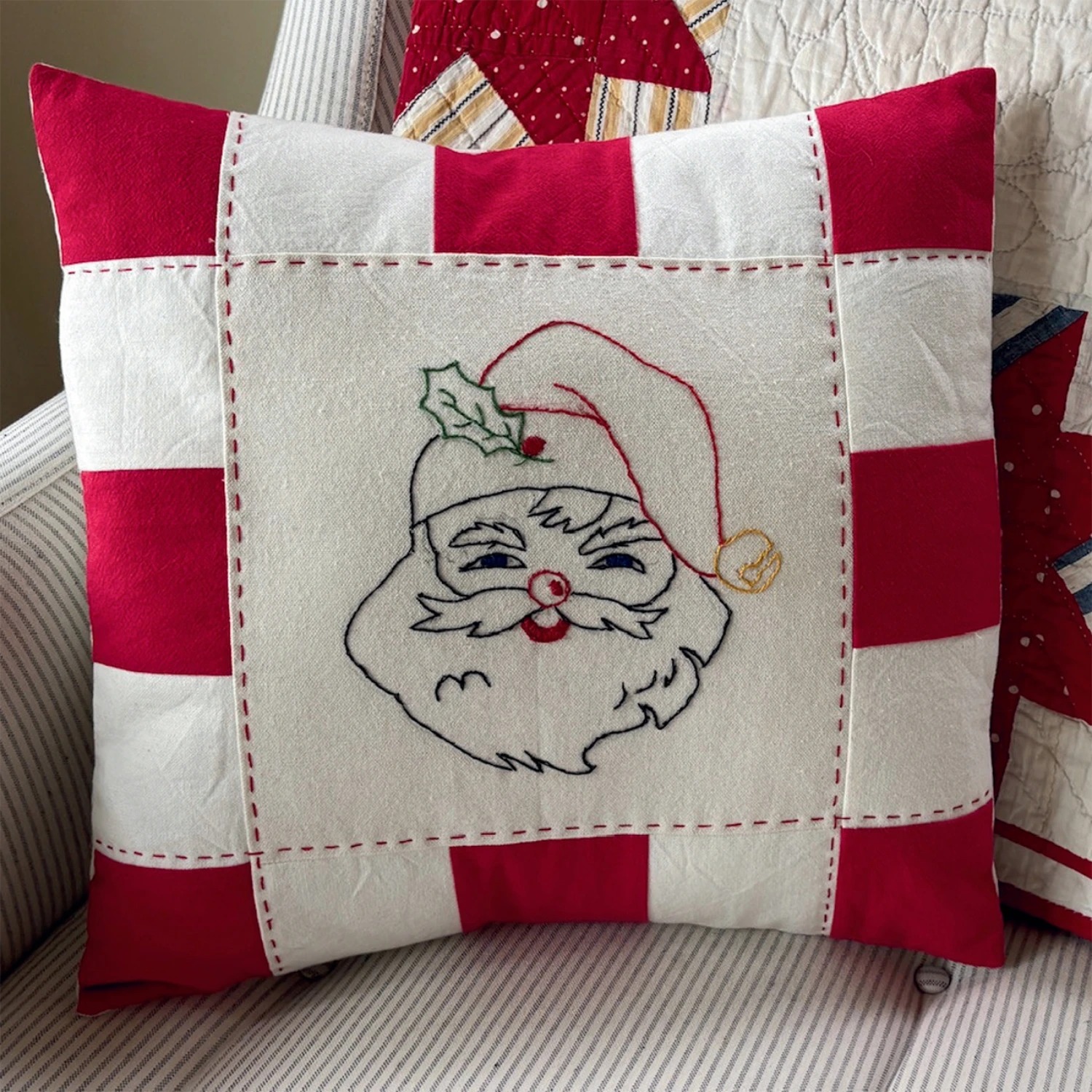 Merry Collection - Jolly Santa Stick N Stitch Embroidery