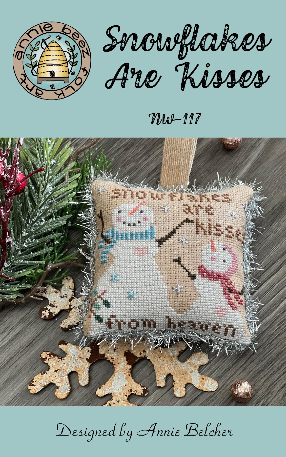 Snowflakes Are Kisses From Heaven - Cross Stitch Pattern