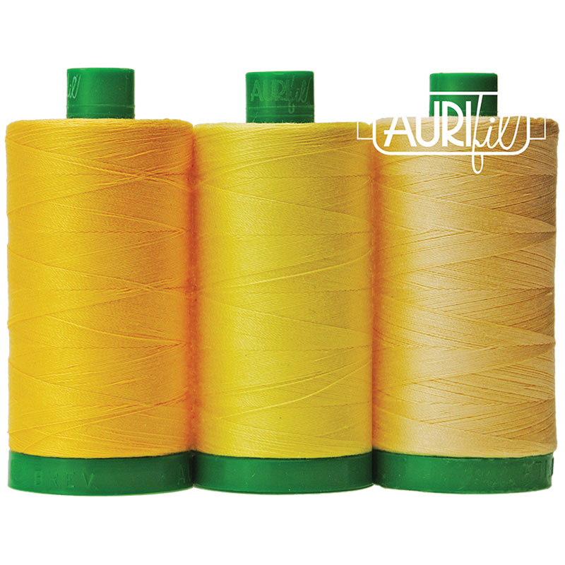 Color Builder Thread 40wt Wild Dog Yellow 009, zoomed in. Select this picture to zoom back out.