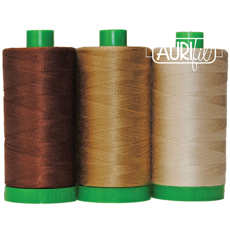 Color Builder Thread 40wt Pangolin Brown 011, zoomed in. Select this picture to zoom back out.