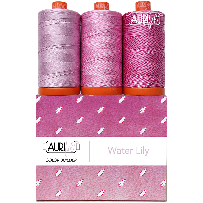 Color Builder Thread 50wt Amazon Lily 017, zoomed in. Select this picture to zoom back out.