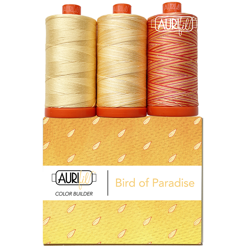 Color Builder Thread 50wt Bird Paradis 019, zoomed in. Select this picture to zoom back out.